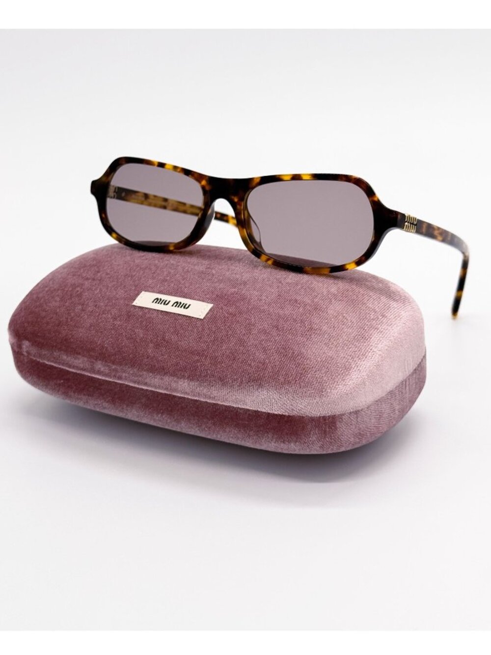 New Miu Miu MUB10SU 14L20I Havana Purple Sunglasses